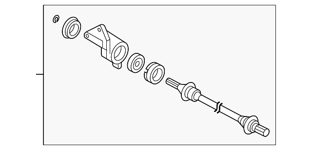 2006-2013 Mazda Shaft GG38-25-700H | Mazda-Parts