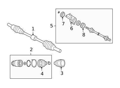Drive Axles for 2006 Mazda 5 #0