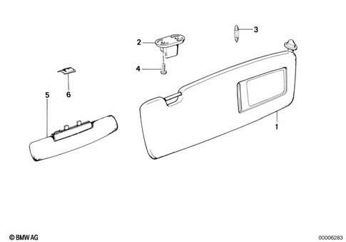 Interior Equipment, Upper for 1992 BMW 740i #5