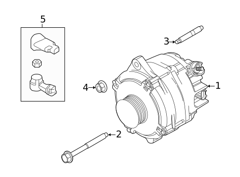 Alternator/Generator & Related Components for 2016 Ford Police Interceptor Utility #0