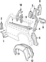 D9MY74279C91A - Body: Extension for Mercury: Colony Park, Grand Marquis, Marquis Image