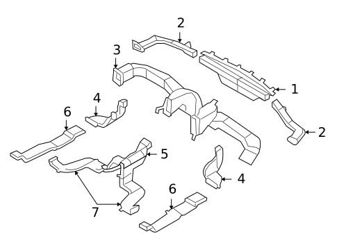 Ducts for 2010 Hyundai Santa Fe #0