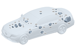 2058201402 - Electrical System: Speaker for Mercedes-Benz Image