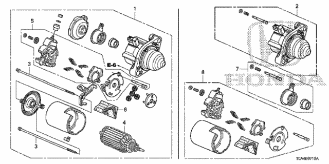 Starter Motor (Mitsuba) (KA/KC) (-'14) for 2012 Honda CR-V #0