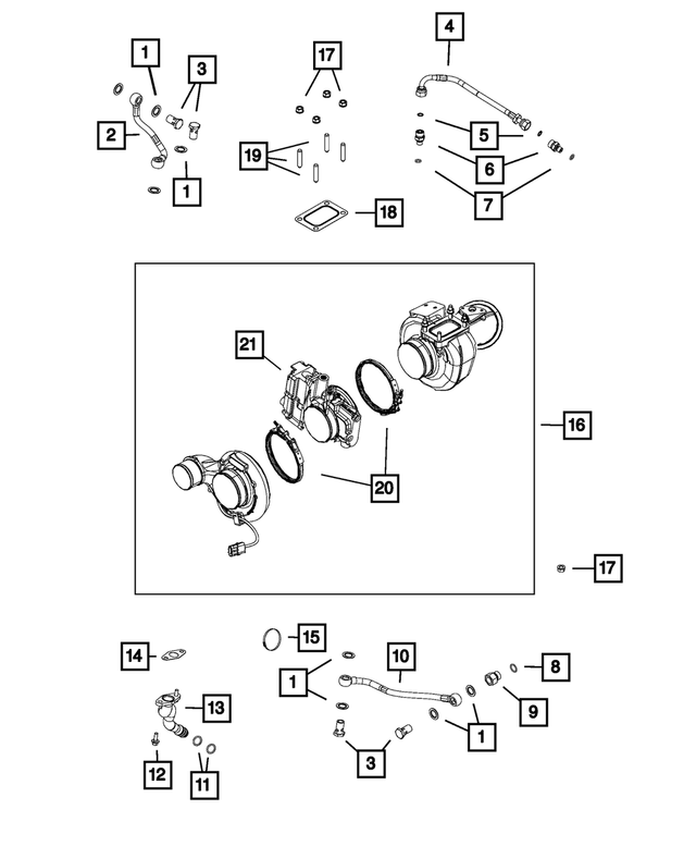 R8048234AH - Fuel: Turbocharger Actuator Kit for Mopar Image