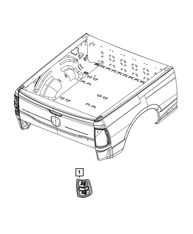 68592554AB - Electrical: Tail Lamp, Right for Mopar Image
