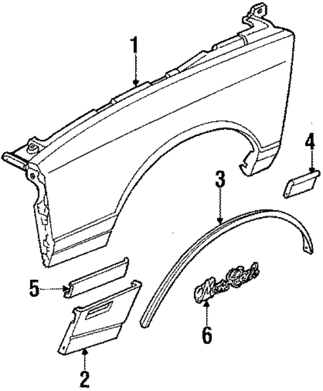 20573606 - Body: Lower Molding for GM Image