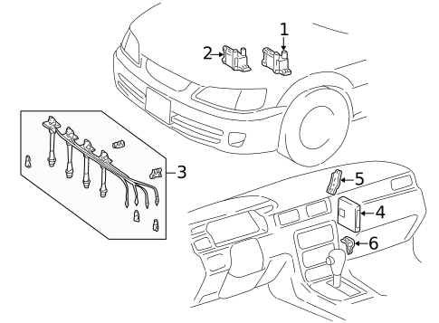Control Modules for 1999 Toyota Camry #0