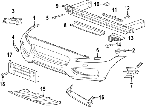 Bumper & Components - Front for 2020 Jaguar F-Pace #0