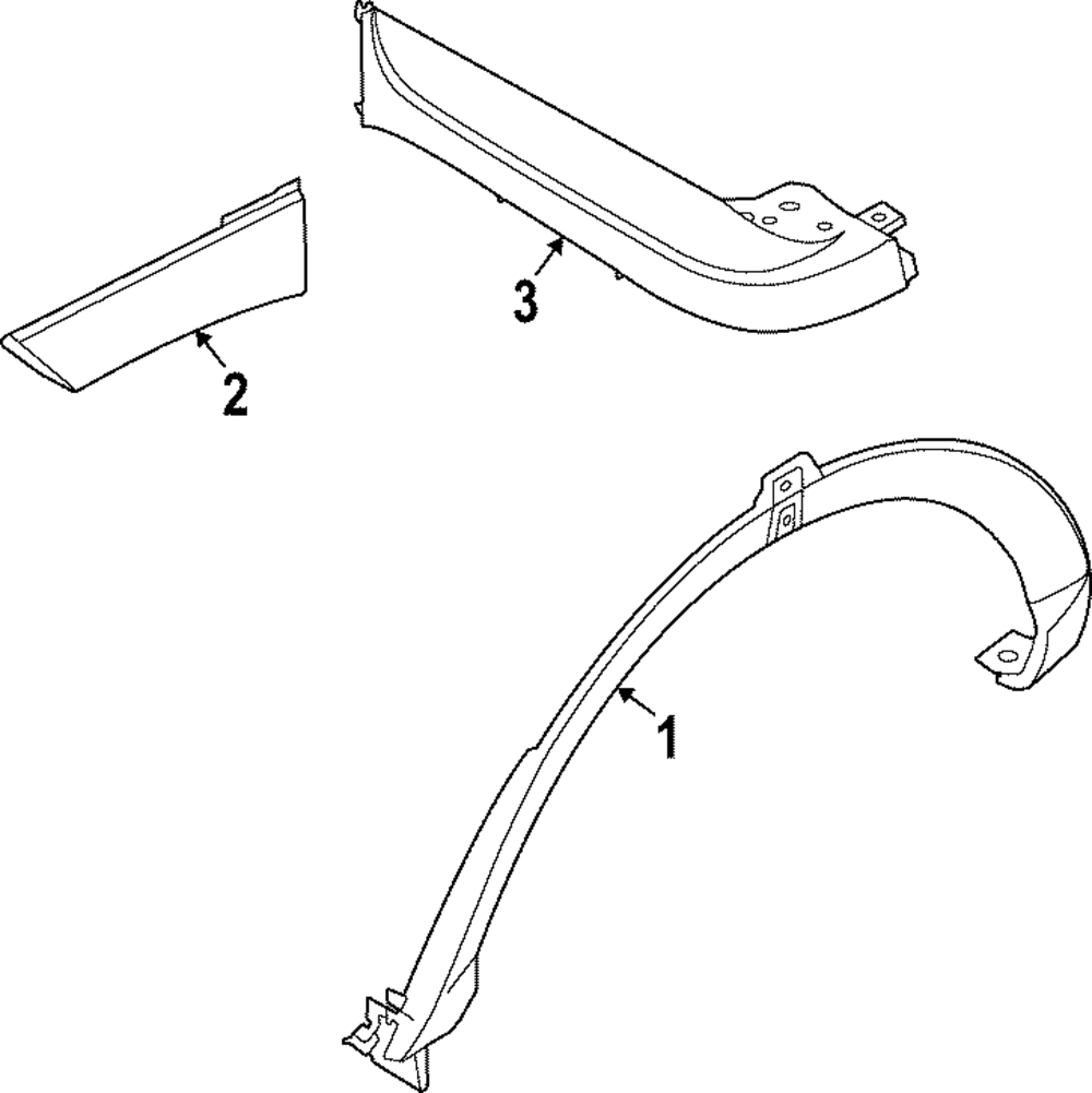 2022-2024 Hyundai Santa Cruz Wheel Opening Molding 87741