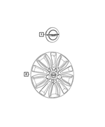 4726536AC - Wheels: Wheel Cover for Mopar Image