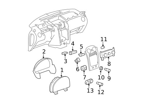 Switches, Solenoids & Actuators for 2007 Chevrolet HHR #0