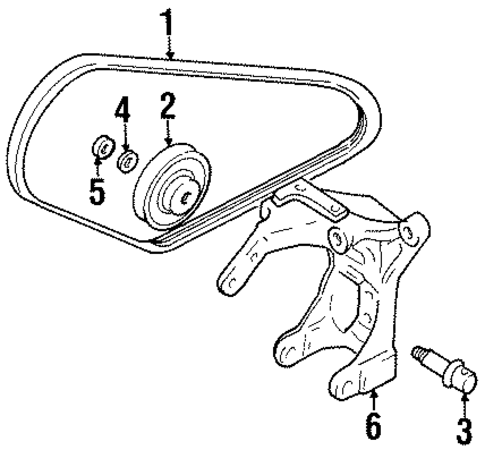 Belts & Pulleys for 1999 Suzuki Esteem #0
