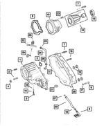 5019028AA - Transfer Case Model 233 [DHT]: Transfer Front Case for Mopar Image image