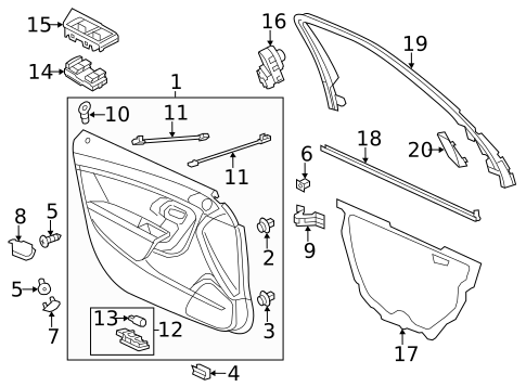 Front Door for 2010 Saab 9-5 #0