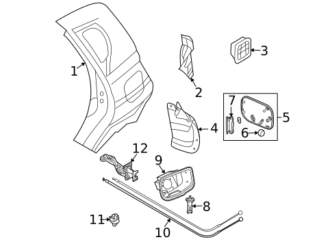 Fuel Door for 2007 Chevrolet Aveo5 #0