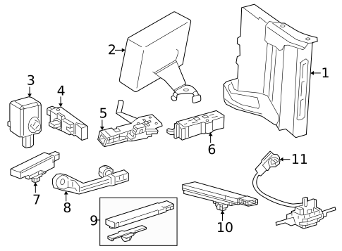 Keyless Entry Components for 2018 Lexus LS500 #0