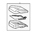 7110106041C5 - Body: Cushion Assembly for Lexus: ES250, ES300h, ES350 Image