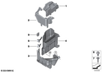 12907952985 - Engine Electrical System: Cover Pdm for BMW Image
