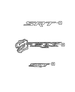 68761728AA - Exterior Ornamentation: Srt Nameplate for Mopar Image