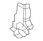 1K5810415A - Body: Filler Plate for Volkswagen: Jetta Image