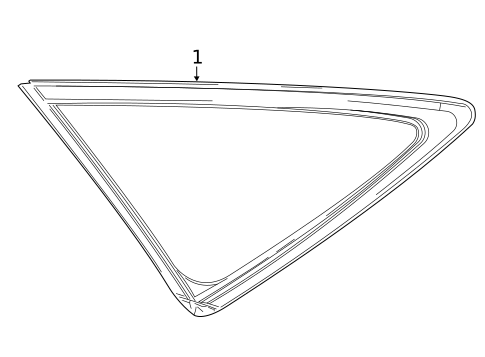 Glass & Hardware for 2024 Toyota Venza #0