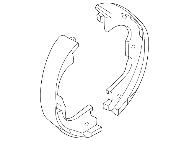 PC3Z-2648-A - Park Brake Shoes 2023-2026 Ford | Ford Parts Direct