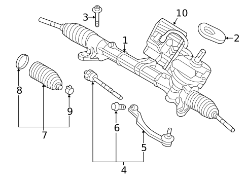 Steering Gear & Linkage for 2013 Mini Cooper #0