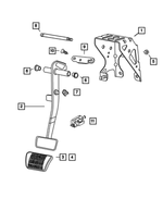 5273102AB - Service Brakes: Brake Pedal Bracket for Mopar Image
