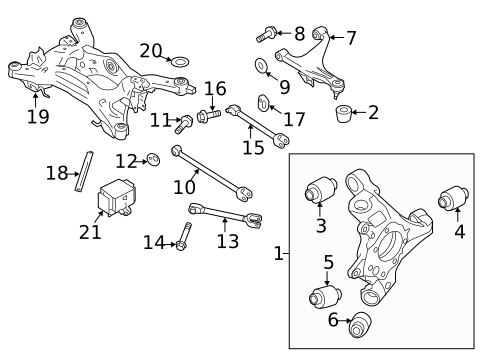 Rear Suspension for 2022 INFINITI Q50 #4