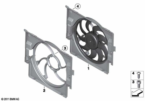 Fan Cowl / Auxiliary Fan for 2014 BMW 428iX #0