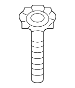 1J0803899AC - Body: Spare Tire Retainer for Volkswagen: Beetle, Jetta Image