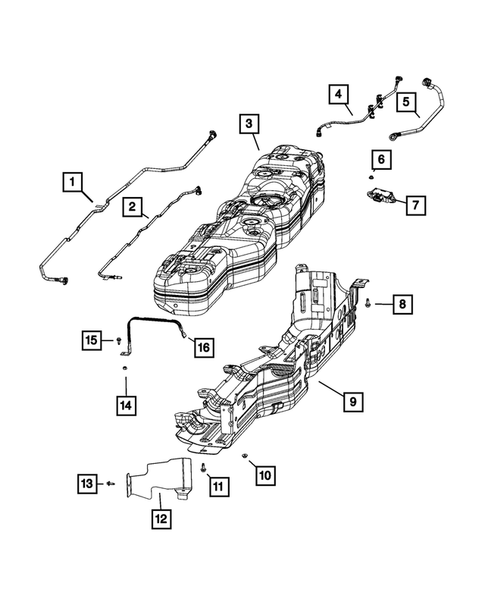 Fuel Tank for 2023 Jeep Gladiator #0