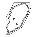 B25H73760D - : Door Weather-Strip for Mazda: Protege5 Image
