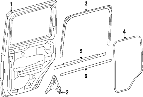 Exterior Trim - Rear Door for 2025 Mercedes-Benz G63 AMG #0