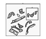 41117193221 - Body: Rear Frame Assembly for BMW: 1 Series M, 128i, 135i, 135is Image