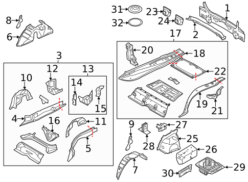 Rear Body for 2013 BMW 135is #0