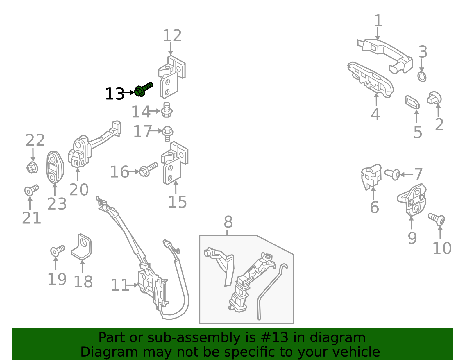 2012-2025 Mopar Lower Hinge Screw 06106253AA | Mopar Parts Canada