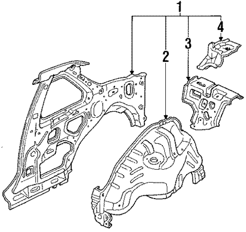 Inner Components for 1988 Honda Prelude #0
