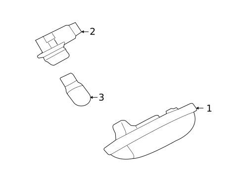 License Lamps for 2011 Subaru Legacy #0