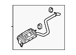 287002H300 - Exhaust: Muffler &amp; Pipe for Hyundai: Elantra Image