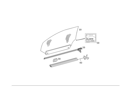 Front Door Windows for 2001 Mercedes-Benz CL 55 AMG&reg; #0
