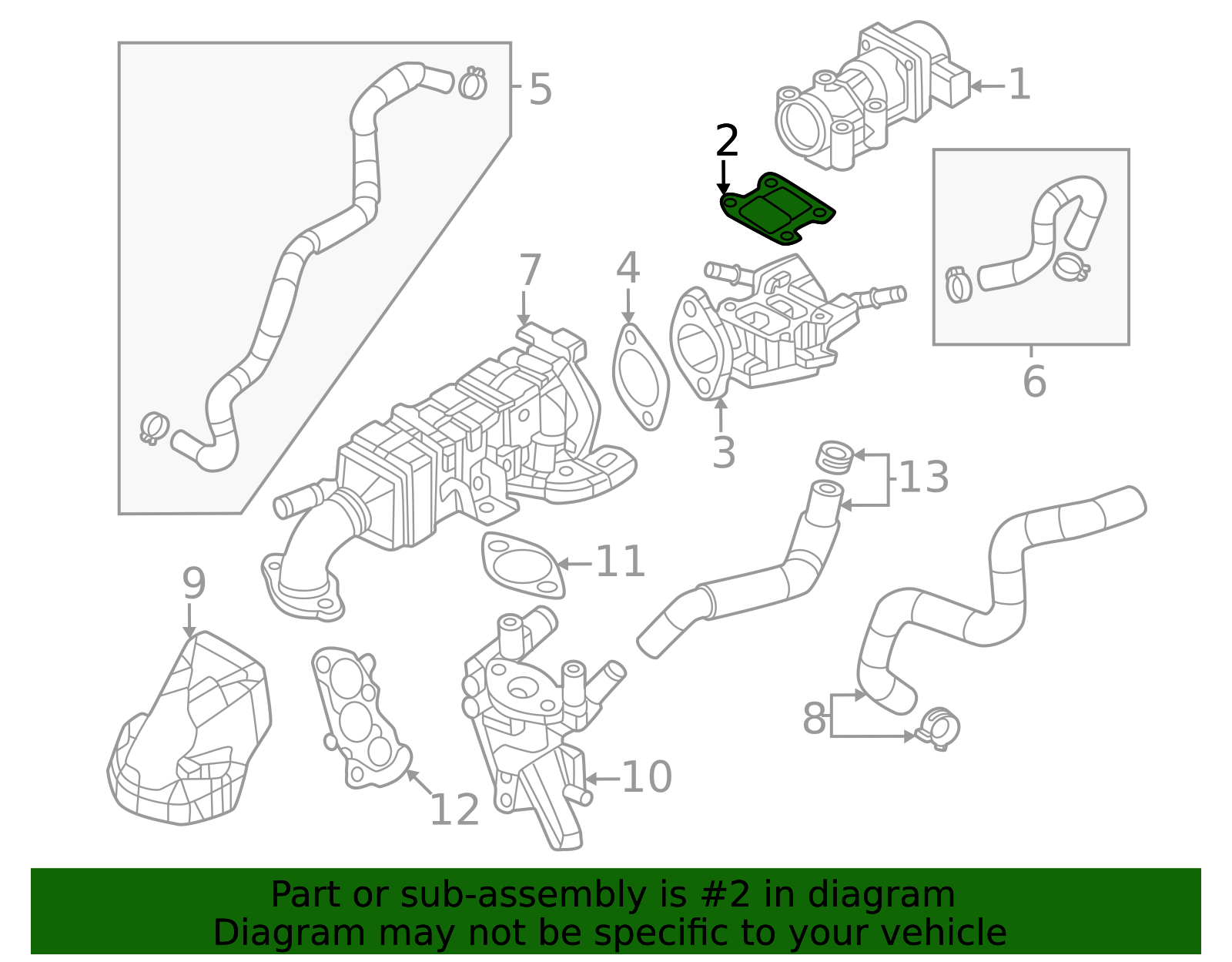 PY8V-20-305 - Egr Valve Gasket - 2016-2020 Mazda | Mazda Parts Factor