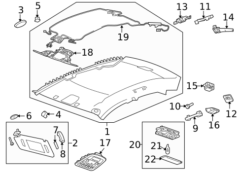 Interior Trim - Rear Body for 2011 Cadillac CTS #6