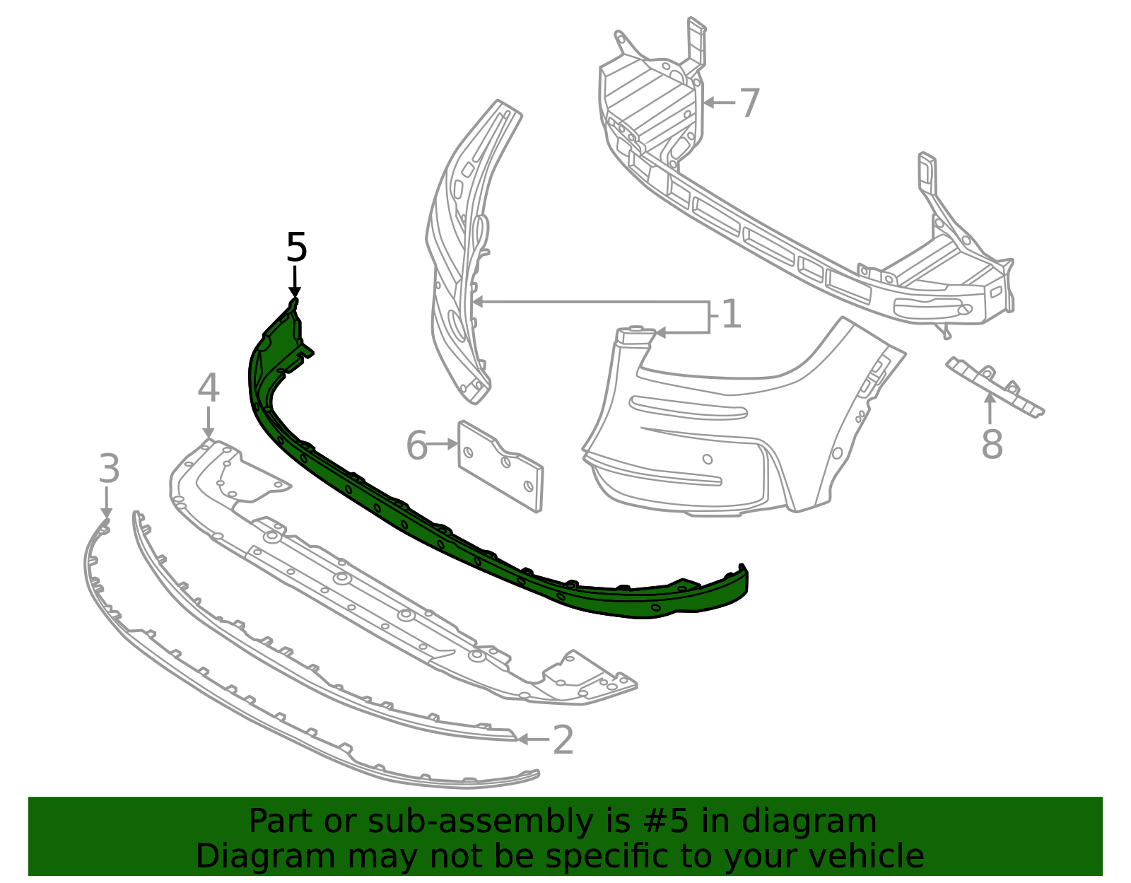 PJ7Z-17626-AA - Lower Deflector 2023-2025 Lincoln Corsair | Ford