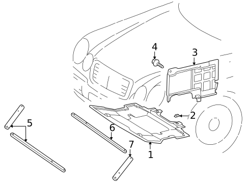 Splash Shields for 1998 Mercedes-Benz CLK320 #0