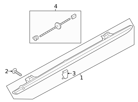High Mounted Stop Lamp for 2022 Audi SQ7 #0