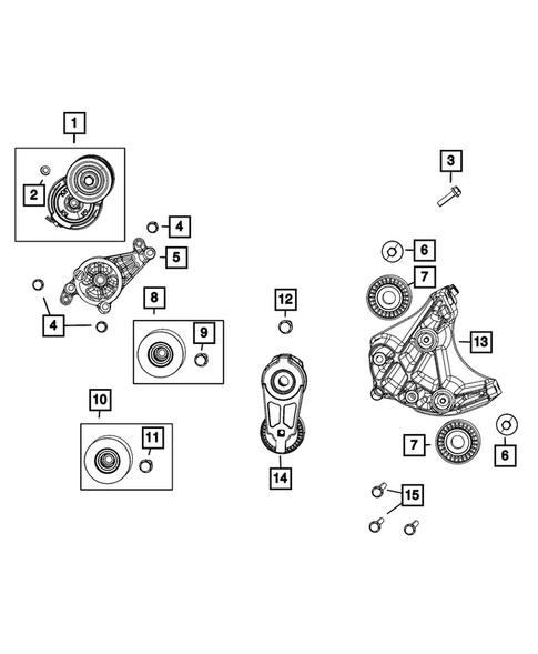 Pulleys and Related Parts for 2027 Ram 1500 #0