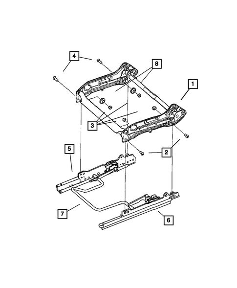 Adjusters, Recliners, Shields for 2005 Dodge Durango #2