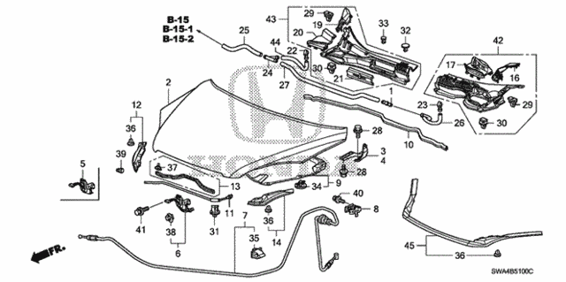 Engine Hood for 2008 Honda CR-V #0